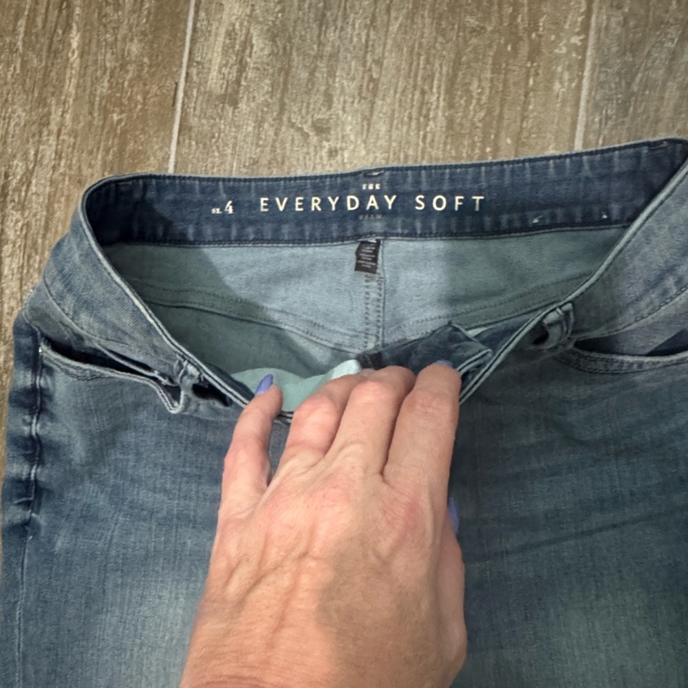 White House Black Market Gray Embellished Cropped Jeans - Picture 2 of 9